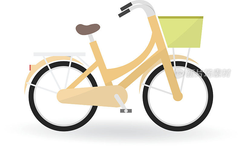 General bike的自行车概念是橙色的。